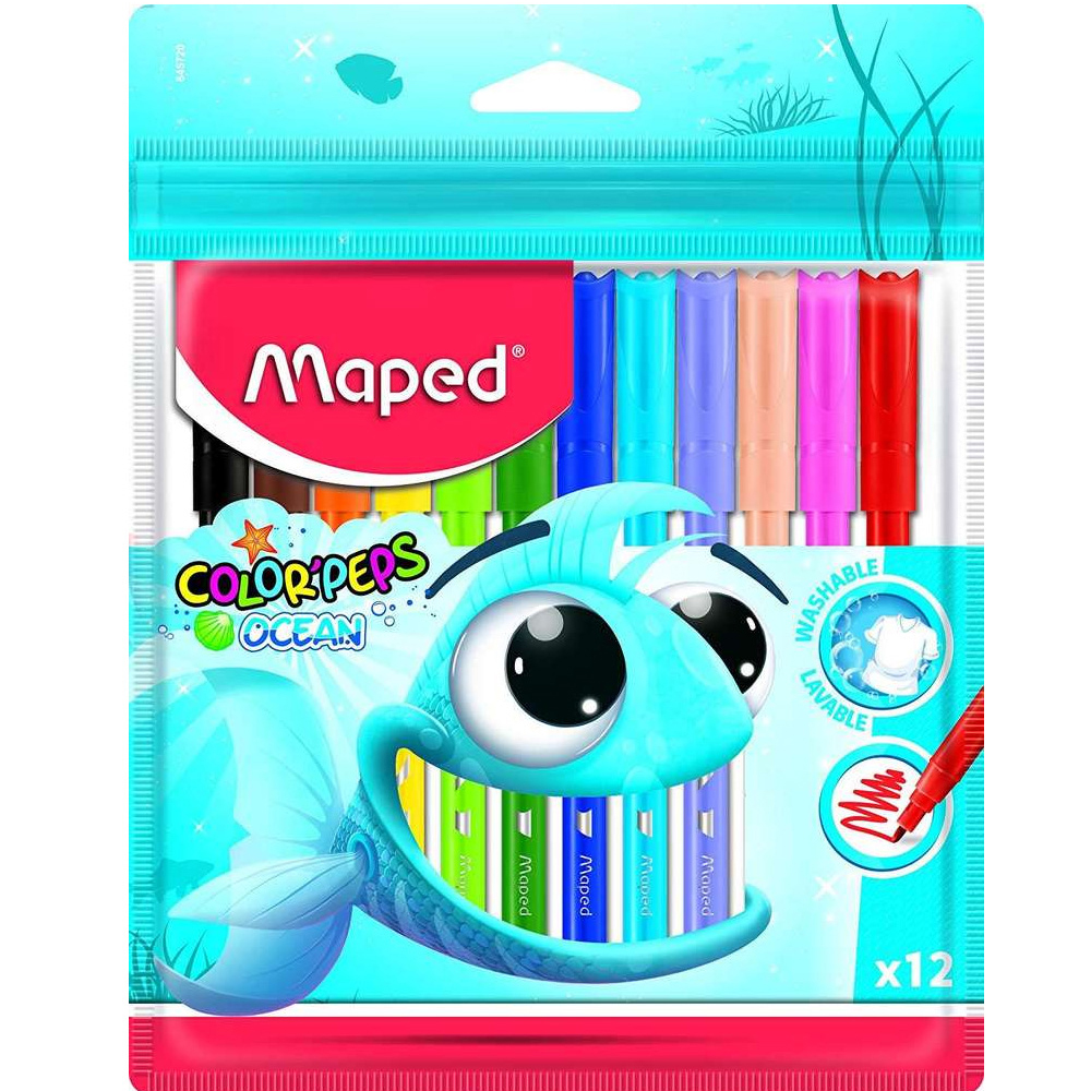 MAPED-845720 COLOR PEPS 12 RENK KEÇELI KALEM OCEAN