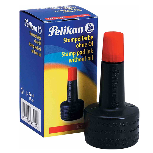PENSAN-PL351221SMKI PELIKAN STAMPA MÜREKKEBI KIRMIZI 30 CC