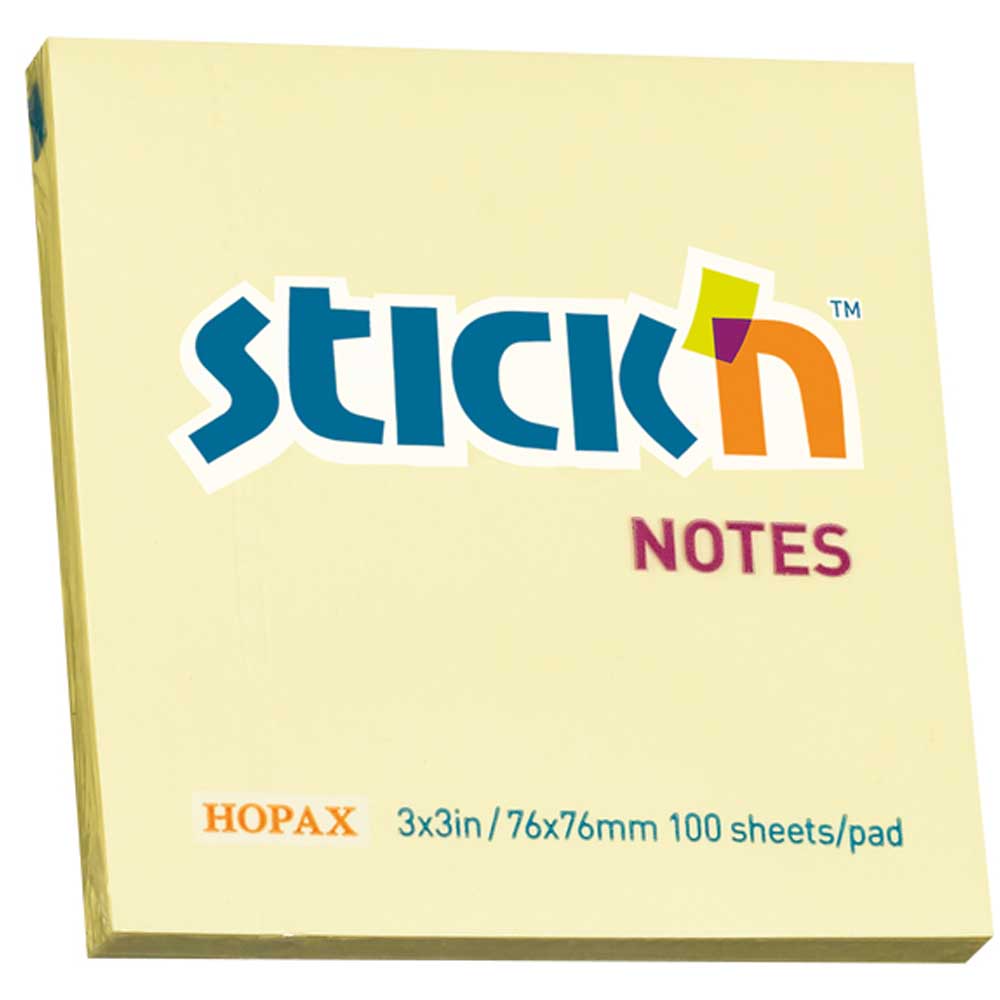 GIPTA-2100700 STICKN POSTIT 76X76 MM 100 YP PASTEL SARI
