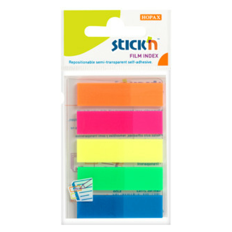 STICK'N POSTİT 45X12 NEON 5 RENK FİLM AYRAÇ 25 YP GIPTA - 4-2105000