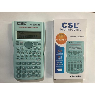 HESAP MAKİNASI FONKSİYONLU 10+2 DG MAVİ CSL CS-82MS-M