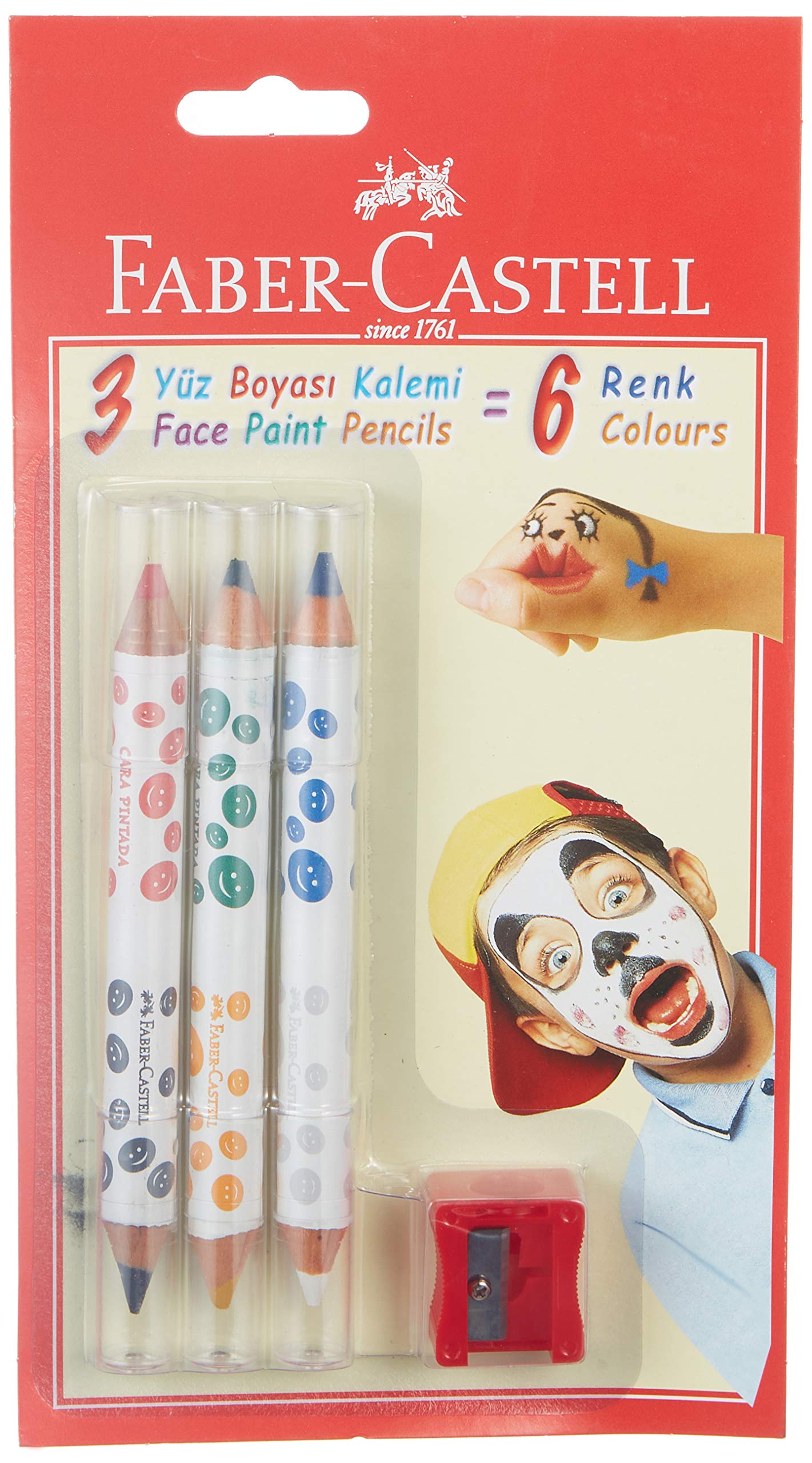 FABER-5170210306000 YÜZ BOYASI KALEMI 6 RENK