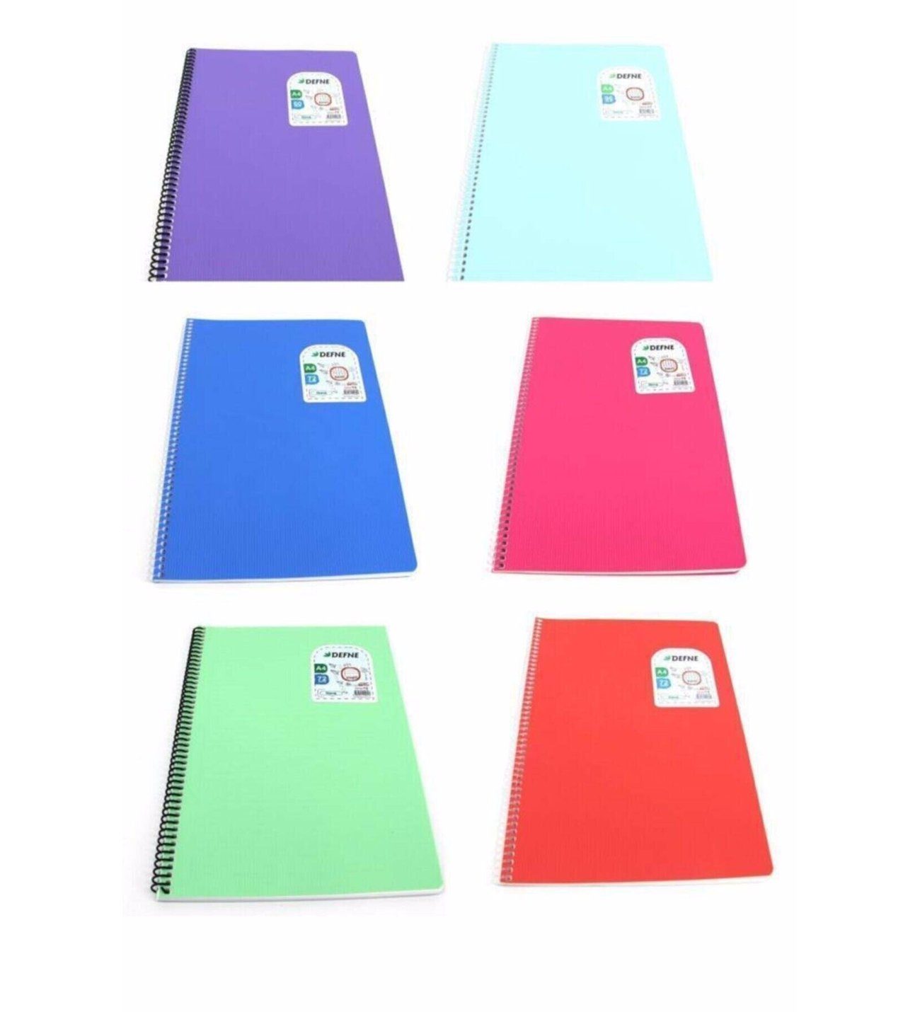 NOVA ÇİZGİLİ DEFTER 96 YP PP KAPAK A5 DEFNE-1544