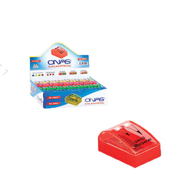 ŞAHİN-NS2068 ONAS KAPAKLİ ÇİFTLİ KALEMTRAŞ 48 Lİ