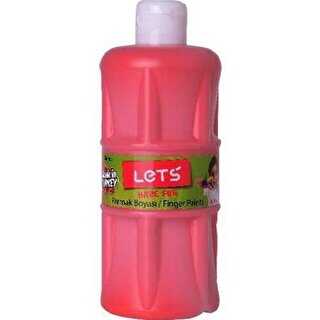 LETS PARMAK BOYASI 500 ML KIRMIZI RENK FİMA-L5004