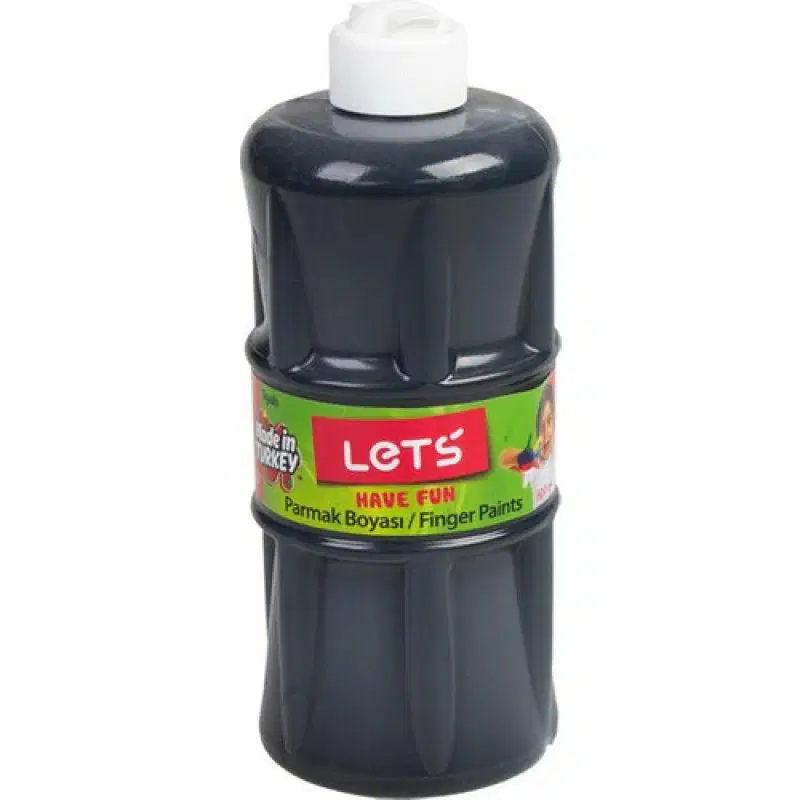 LETS PARMAK BOYASI 500 ML SİYAH RENK FİMA-L5009