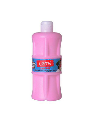 LETS AKRİLİK BOYASI 500 ML PEMBE RENK FİMA-L5304