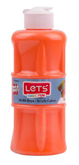 LETS-L5703 TEKLI AKRILIK BOYA 250 ML TURUNCU