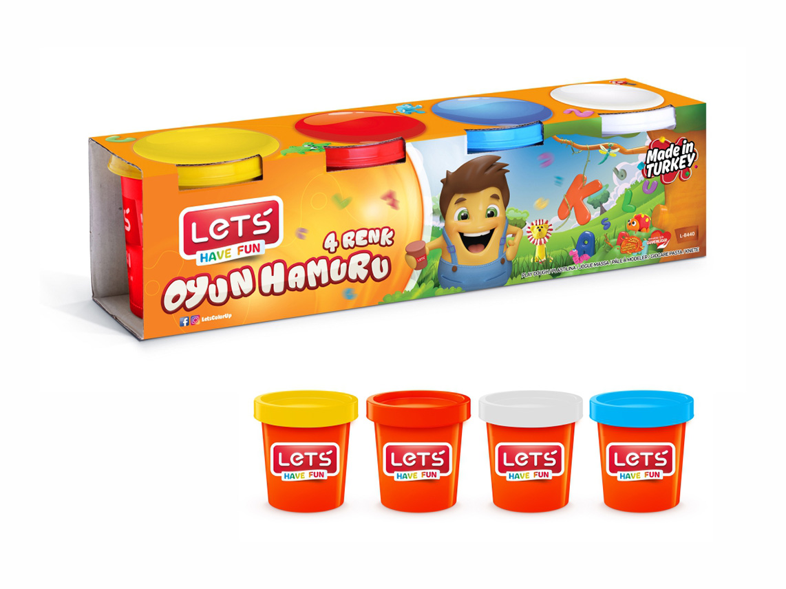 LETS-L8440 4 RENK OYUN HAMURU 460 GR