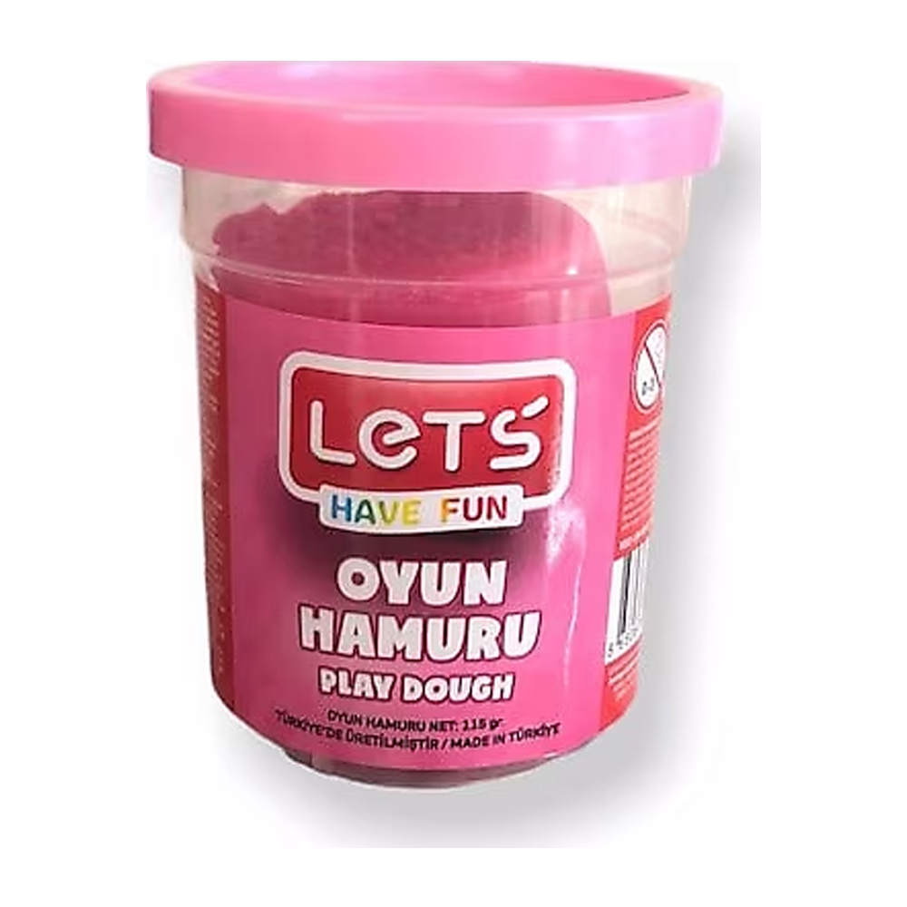 LETS-L844014 TEK RENK OYUN HAMURU 115 GR NEON PEMBE