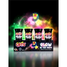 LETS OYUN HAMURU KARANLIKTA PARLAYAN 4 RENK 440 GR FİMA - L01001