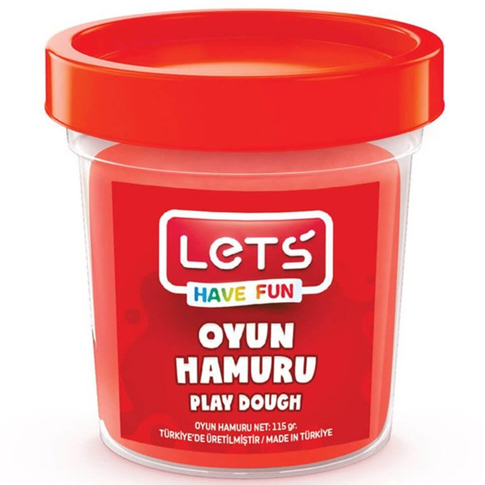 LETS-L84402 TEK RENK OYUN HAMURU 115 GR KIRMIZI