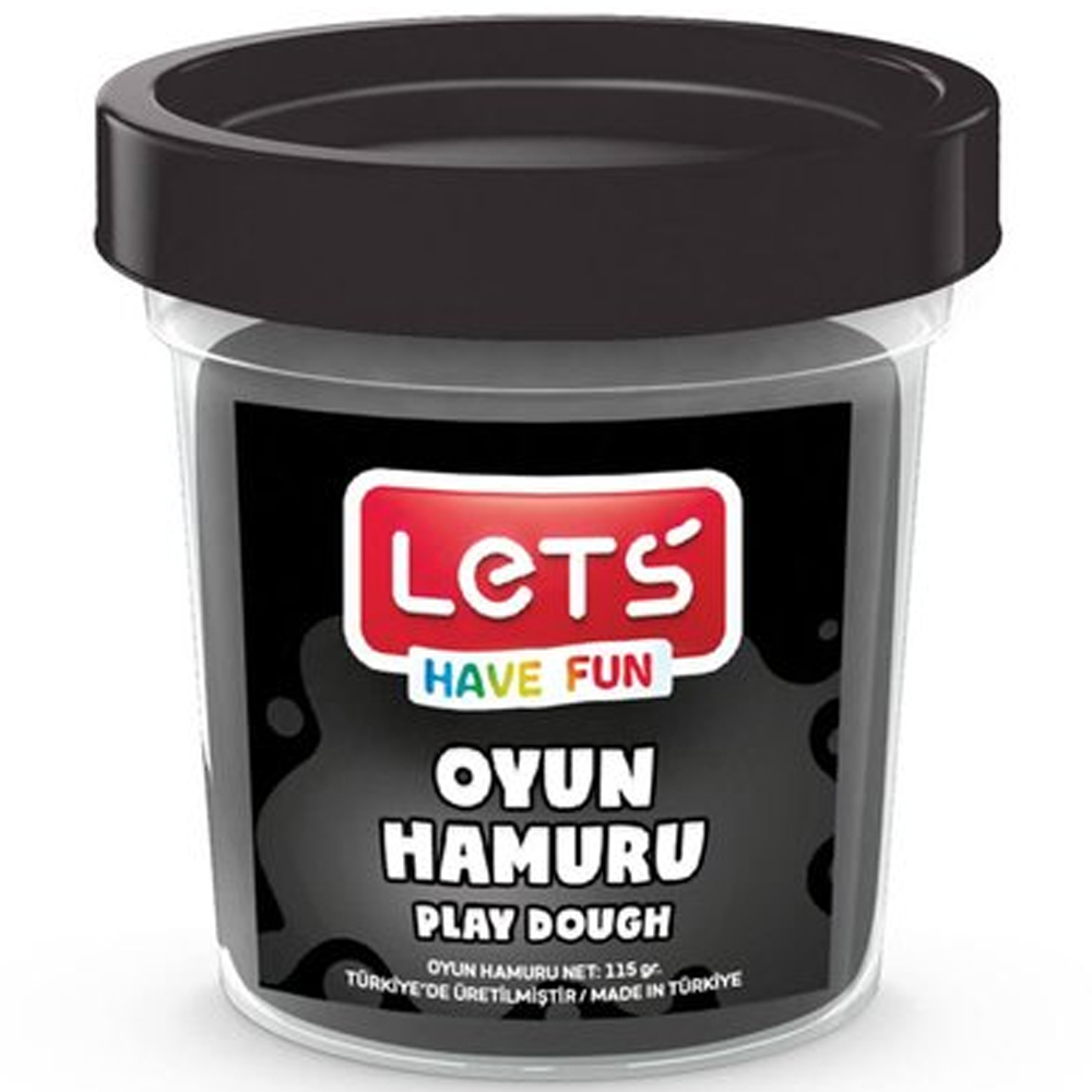 LETS-L844010 TEK RENK OYUN HAMURU 115 GR SIYAH