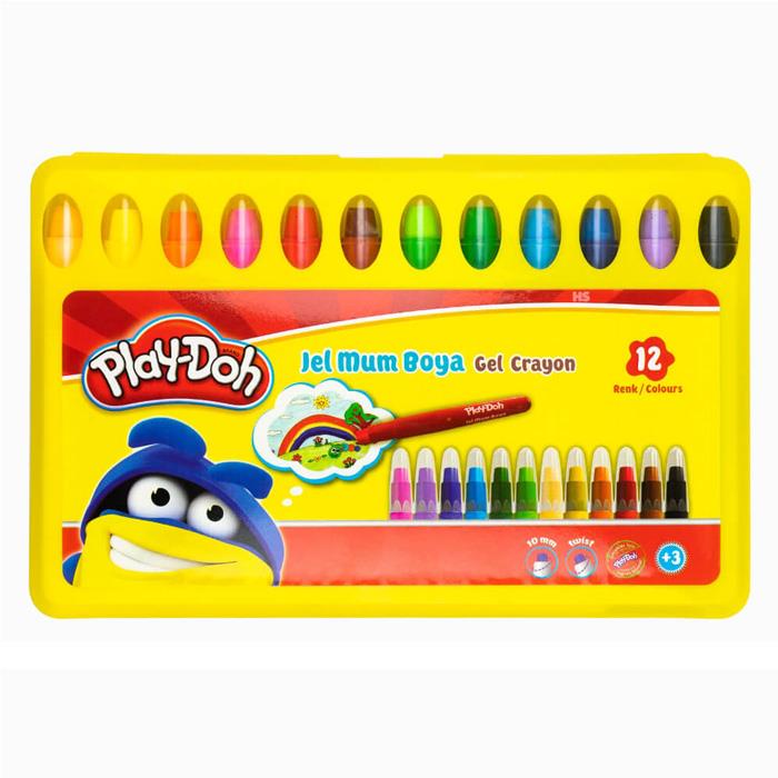 PLAY-DOH JEL CRAYON 12 RENK PP KUTU - CEREN - PLAY-CR014