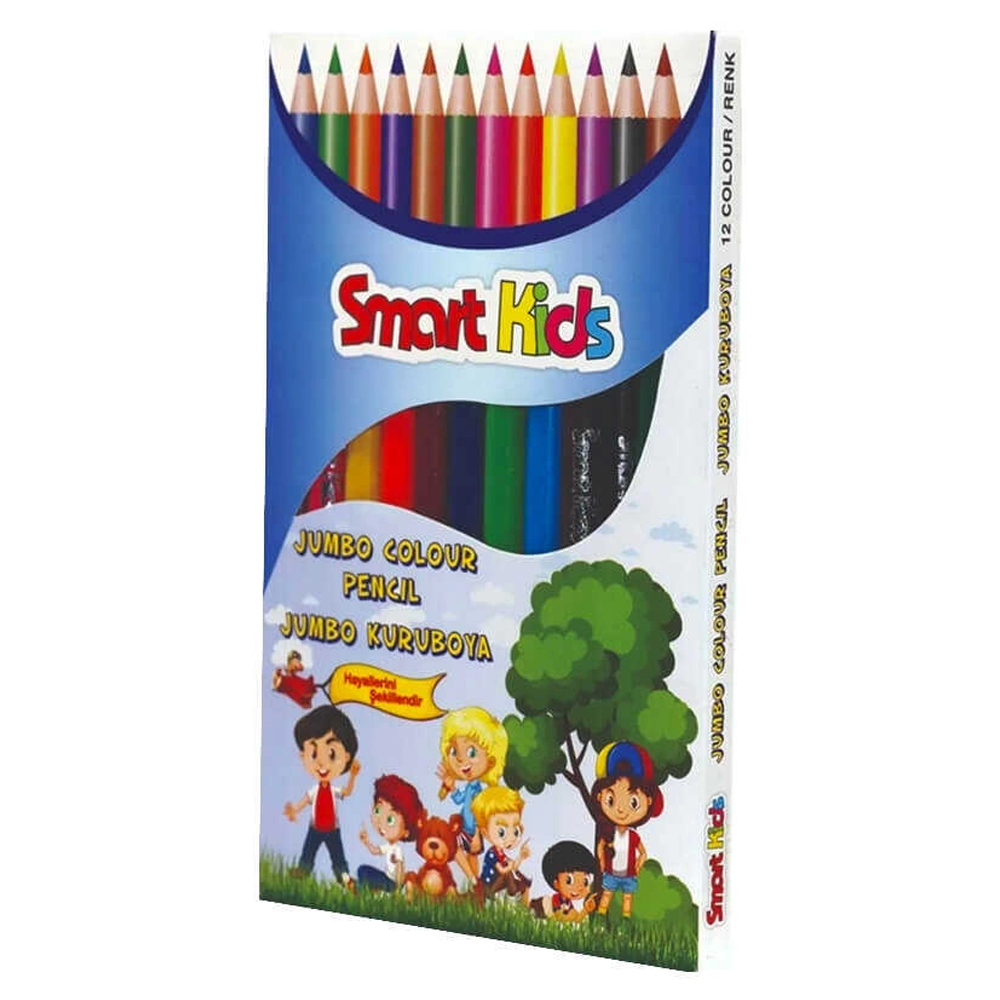 SMART-2972 SMART KIDS JUMBO ÜÇGEN 12 RENK KURUBOYA