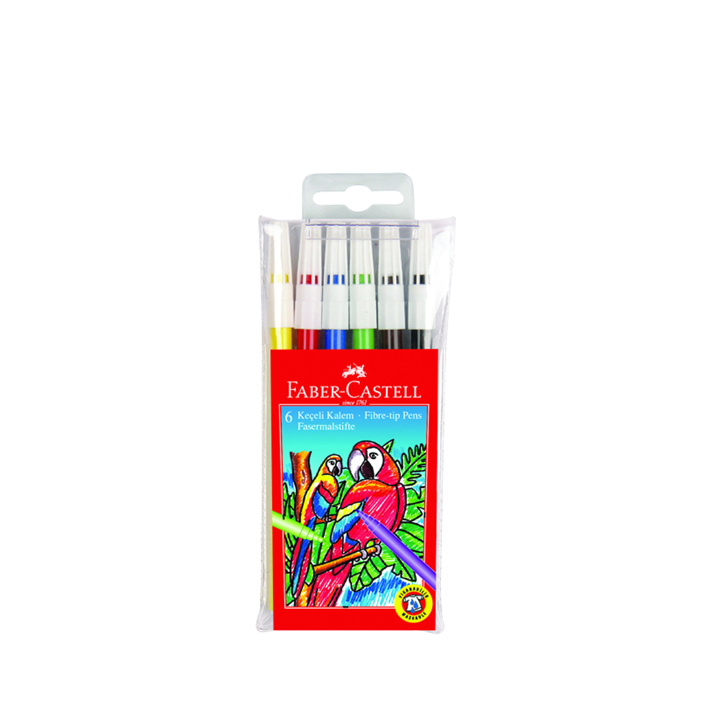 FABER-5067155106000 YIKANABILIR KEÇELI KALEM 6 LI