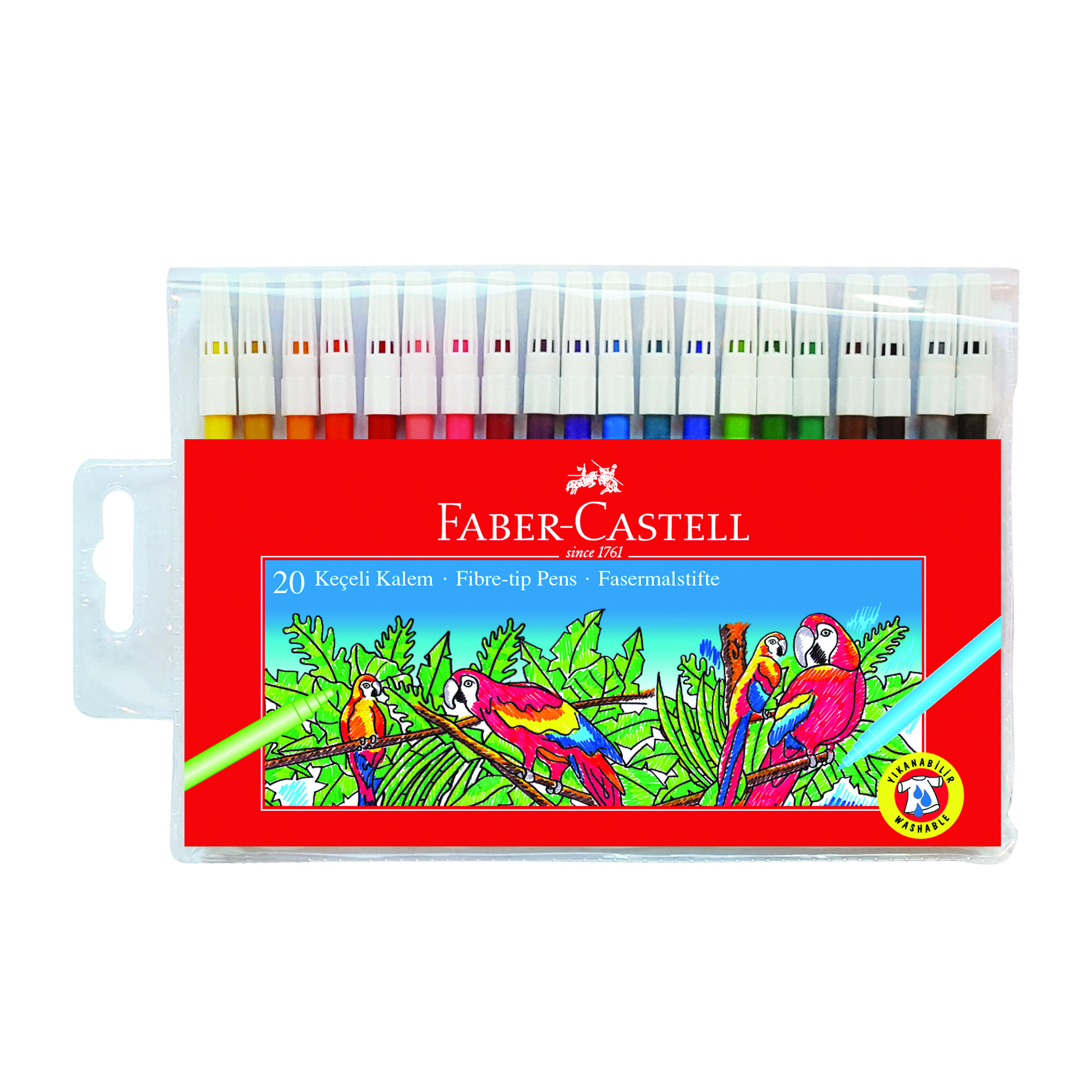 FABER-5062155120000 YIKANABILIR KEÇELI KALEM 20 LI