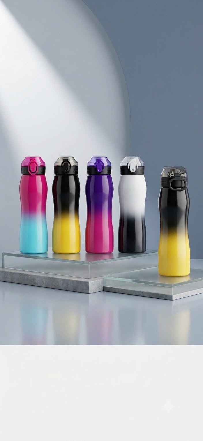 MİKRO İKİ RENKLİ ÇELİK MATARA 750 ML ŞAHİN - MT6030