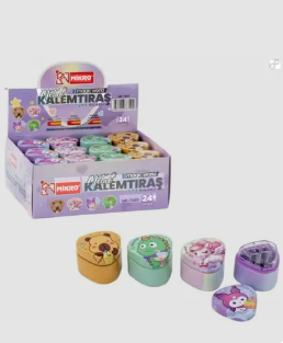 MİKRO ÇİFTLİ METAL KALEMTRAŞ MAGIC WORLD 24 LÜ ŞAHİN - MK7423