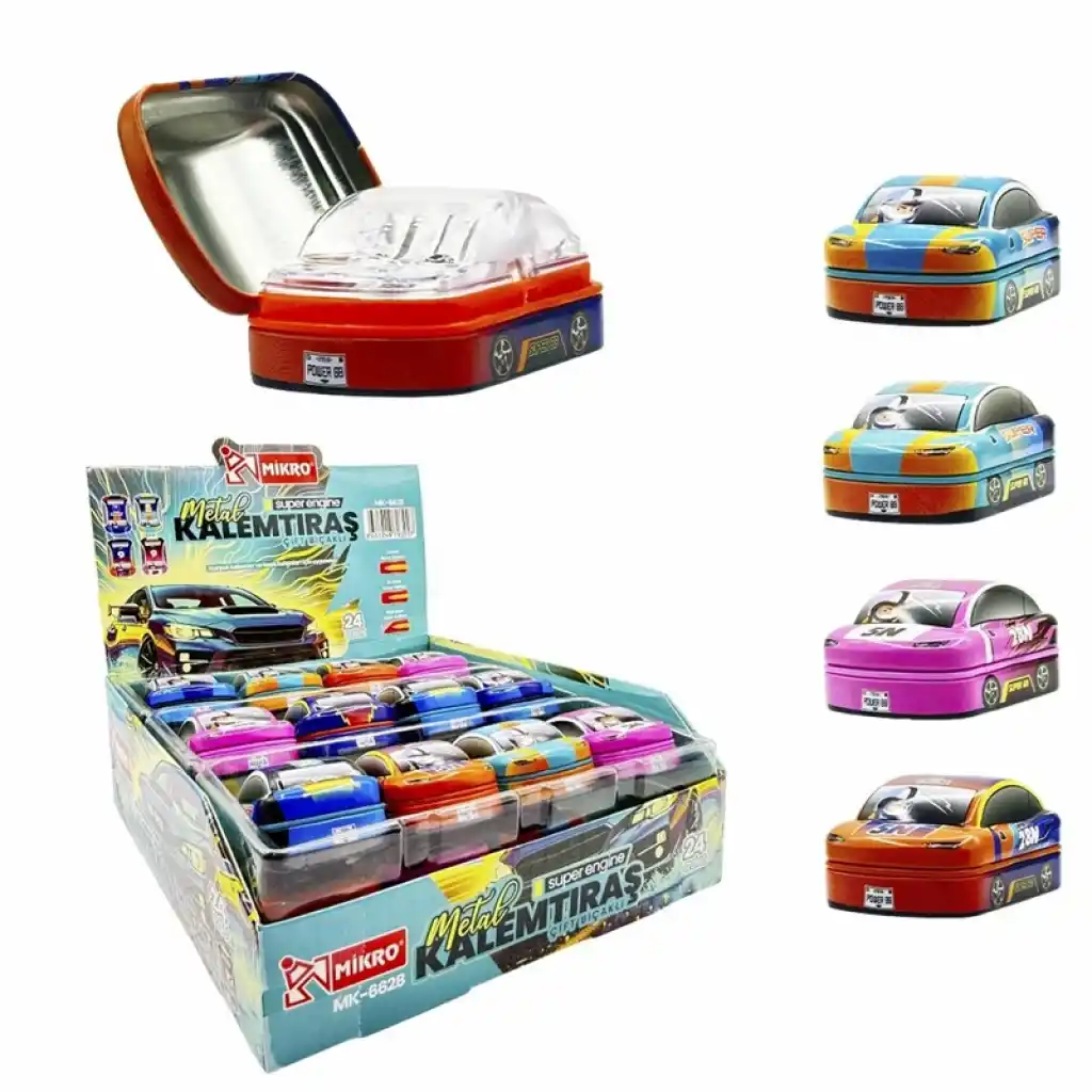 SUPER ENGİNE ÇİFTLİ METAL KALEMTRAŞ 24 LÜ MİKRO - M6628