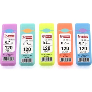 MİKRO KALEM UCU 120 Lİ PASTEL RENK 07 MM 60 MM 12 PK ŞAHİN - M1260CR