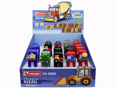 ENGİNEERİNG VEHİCLES SÜRGÜLÜ SİLGİ 24 LÜ MİKRO - ER9886