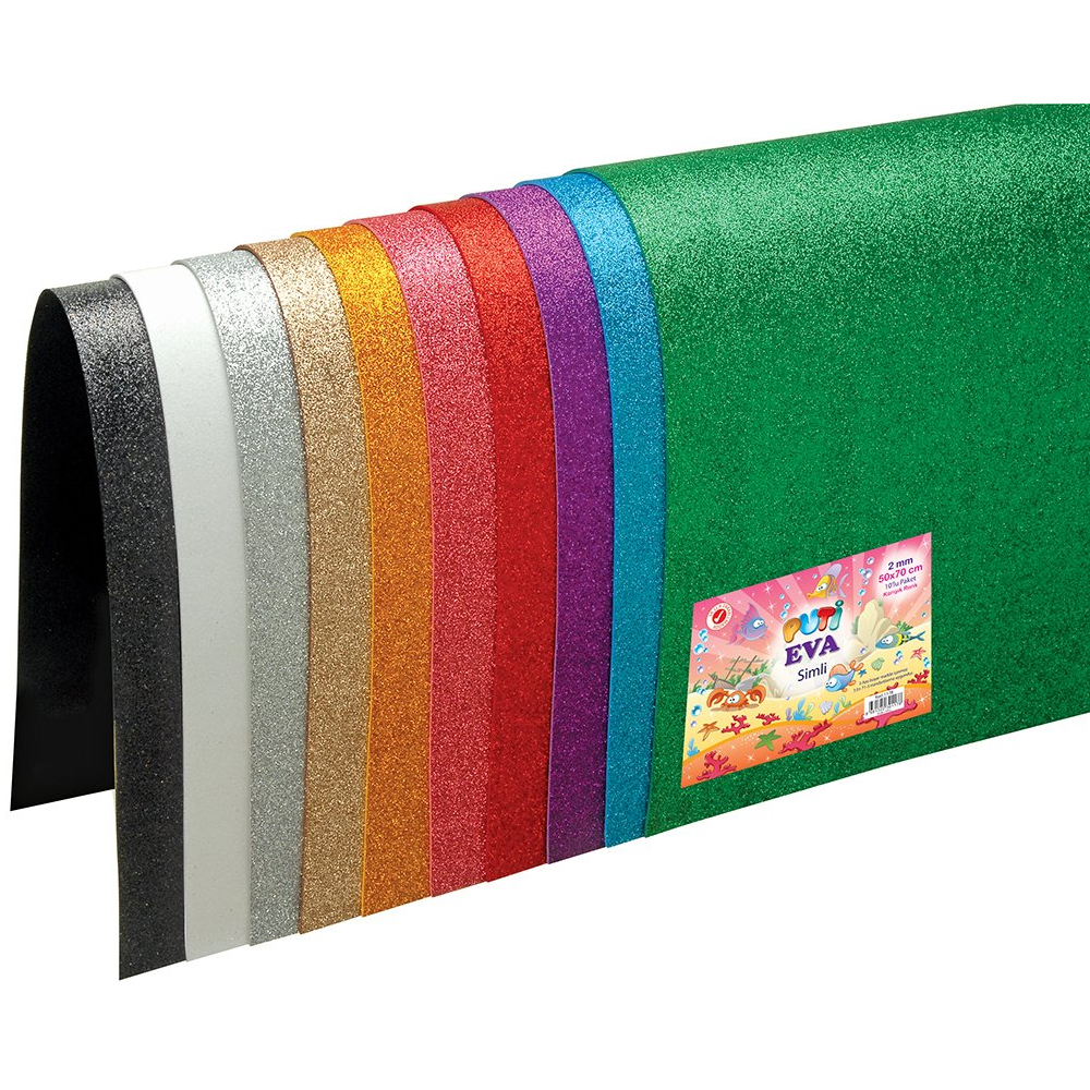 VIVA-1178 PUTI KARISIK RENKLI SIMLI EVA 50X70 CM 10 LU