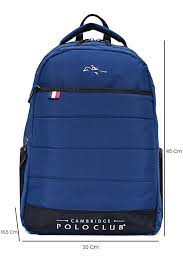 CAMBRİDGE POLO CLUB MİNİMALİST TASARAIM UNİSEX ÇOK GÖZLÜ SIRT ÇANTASI LACİVERT VKN - PLCAN2166L