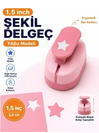PUTİ ŞEKİLLİ DELGEÇ 3,8 CM YILDIZ VİVA - 13237