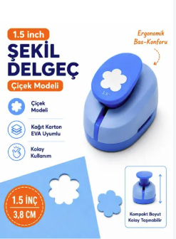 PUTİ ŞEKİLLİ DELGEÇ 3,8 CM ÇİÇEK / GÜNEŞ VİVA - 14487