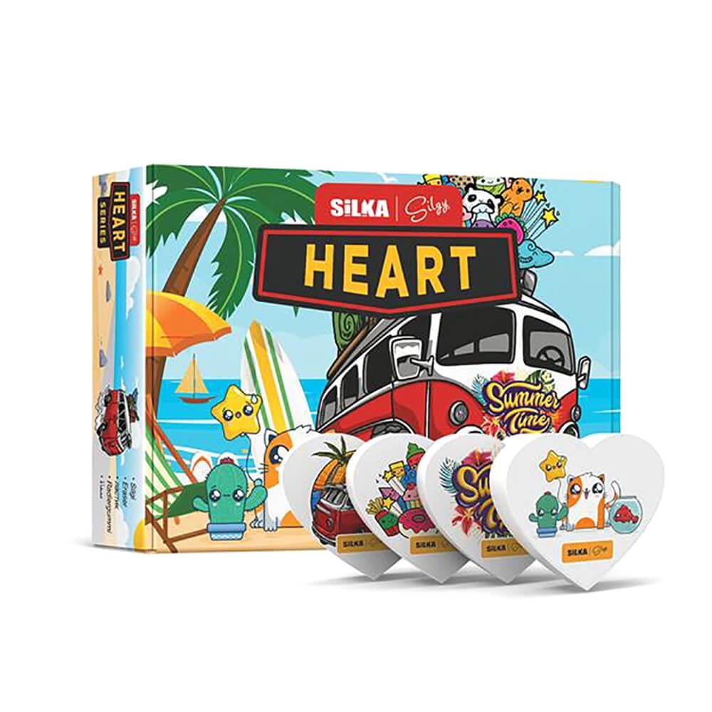 HEART ŞEKİLLİ SİLGİ 36 LI SİLKA - ART54