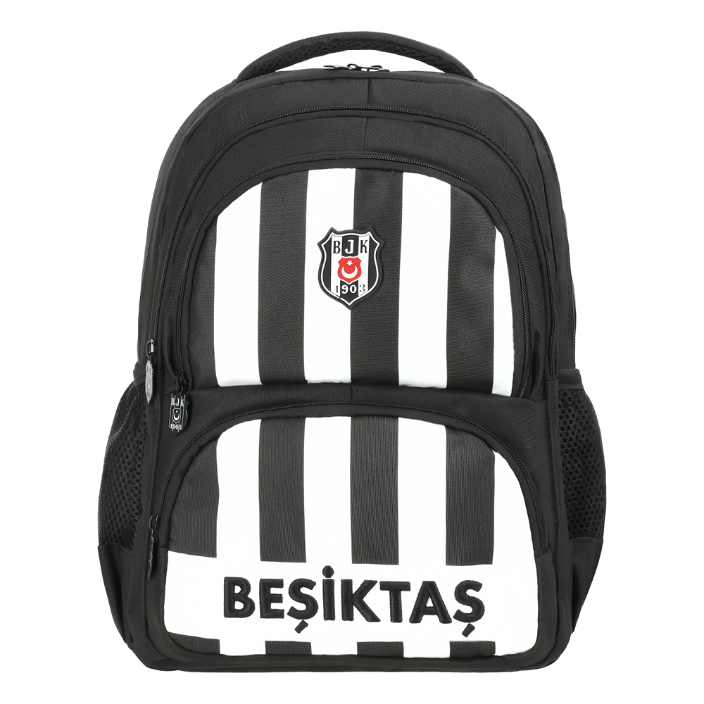 ME ÇANTA BEŞİKTAŞ NAKIŞ DETAYLI ÇUBUKLU OKUL ÇANTASI - 25339