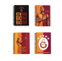 GALATASARAY A6 10X15 SPİRALLİ KARTON KAPAK DEFTER ME ÇANTA - 50311