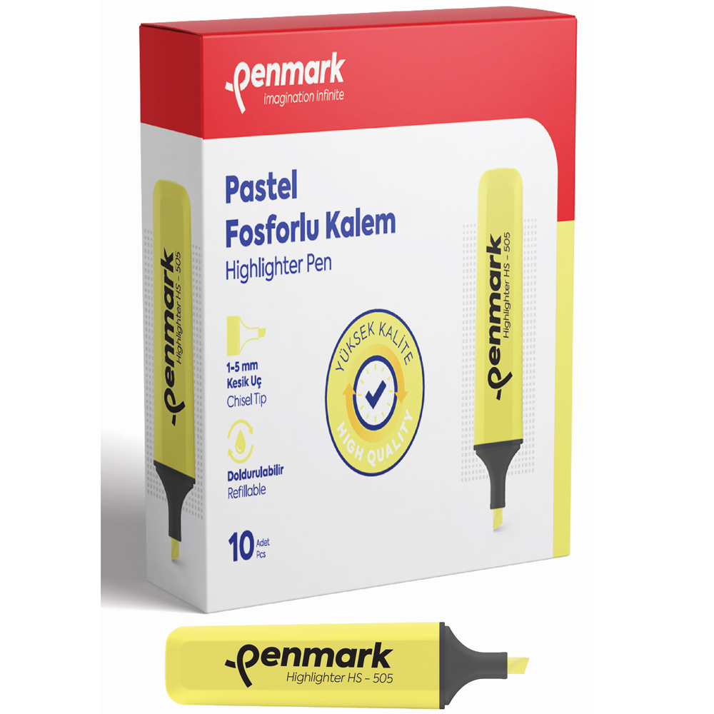 PENMARK--HS505 11 PASTEL FOSFORLU KALEM LIMONI