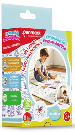 BOYAMA HALISI + 12 Lİ JUMBO KEÇELİ PENMARK - HS53