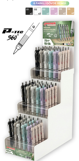 VERSATİL KALEM 6 RENK BEST MODEL 72 Lİ STAND 05/07 PENMARK - HS6971