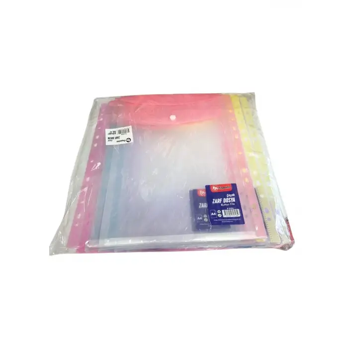ÇITÇITLI POŞET DOSYA PASTEL RENKLER 12 Lİ PK  FİXPOİNT - P3134