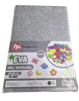 EVA SİMLİ YAPIŞKANLI 20X30 GÜMÜŞ 10 LU - FİXPOİNT - P5770