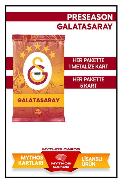 GALATASARAY PRE-SEASON 2025-2026 FUTBOLCU KARTI - 24 LÜ - MYTHOS CARDS - PSTL - 003