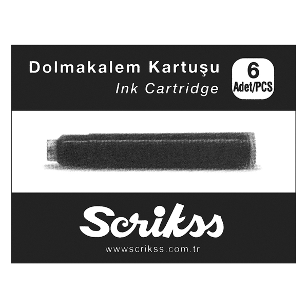 PSTL-0074 SIYAH DOLMA KALEM KARTUSU