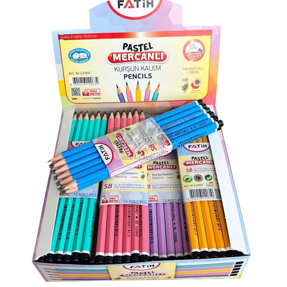 FATIH-FA12060KL00 MERCANLI KÖSELI PASTEL RENKLI KURSUNKALEM