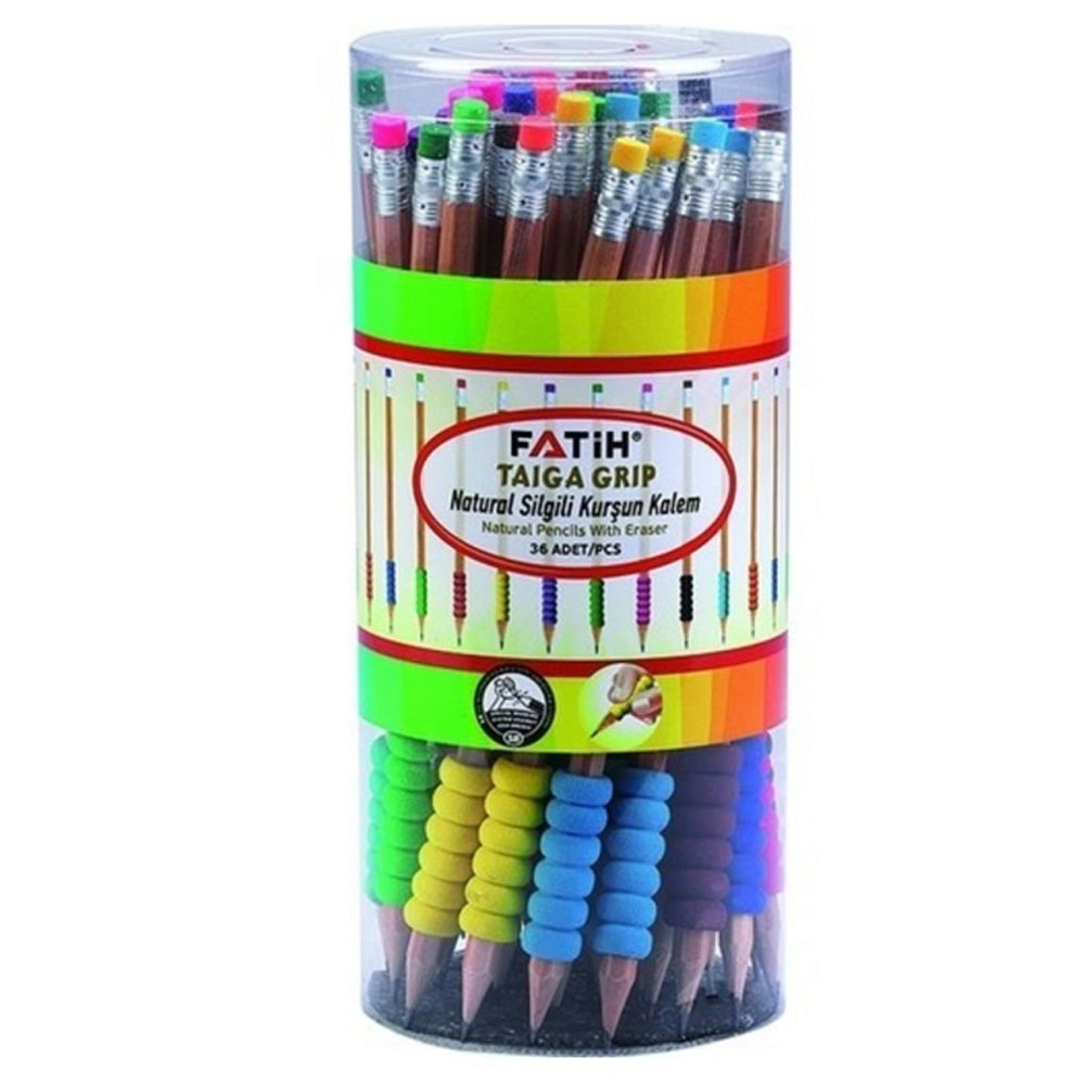 FATIH-FA17180KL072 TAIGA NATURAL RENKLI GRIP EVA SILGILI KURSUNKALEM SEDIR STAND 36 LI