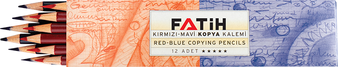 FATIH-FA29100CLKM KOPYA KALEMI MAVI KIRMIZI