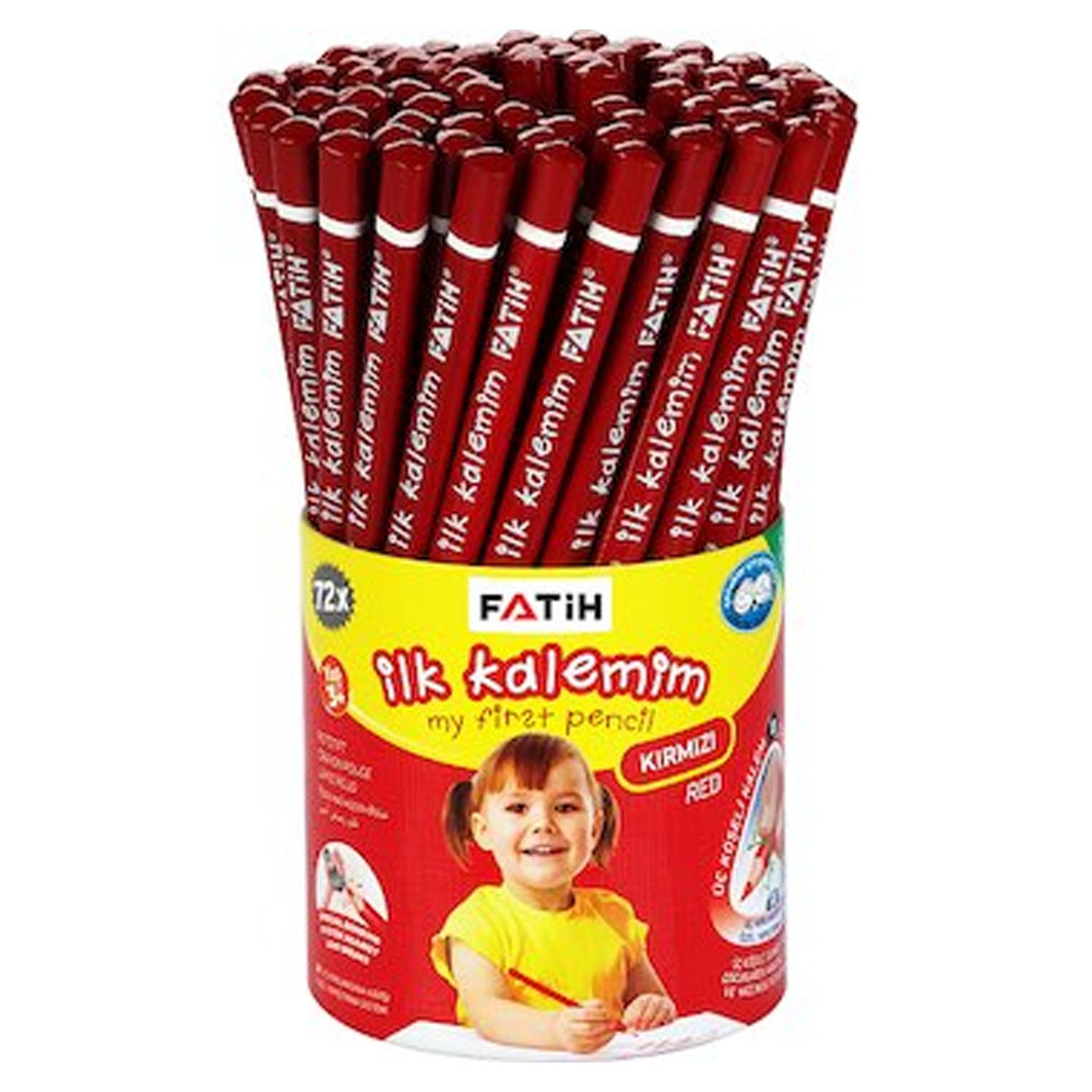 FATIH-FA30000KKL072 JUMBO ÜÇGEN BASLANGIÇ KIRMIZI KURSUNKALEM