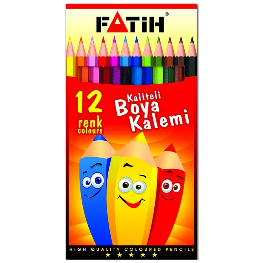 FATIH-FA33112KB12RTB 12 RENK KARTON KUTU KURUBOYA TAM BOY