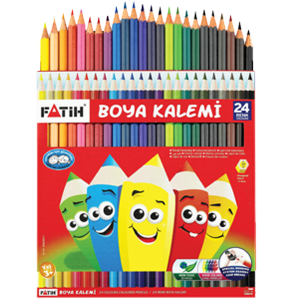 FATIH-FA33225KB24RTB 24 RENK KARTON KUTU KURUBOYA TAM BOY