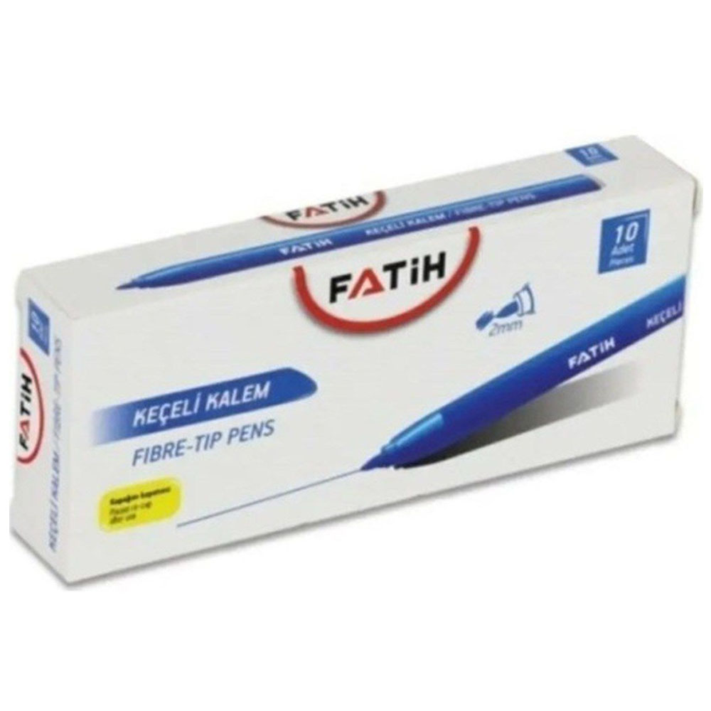 FATIH-FA34030 OFIS TIPI KEÇELI KALEM 10 LU MAVI