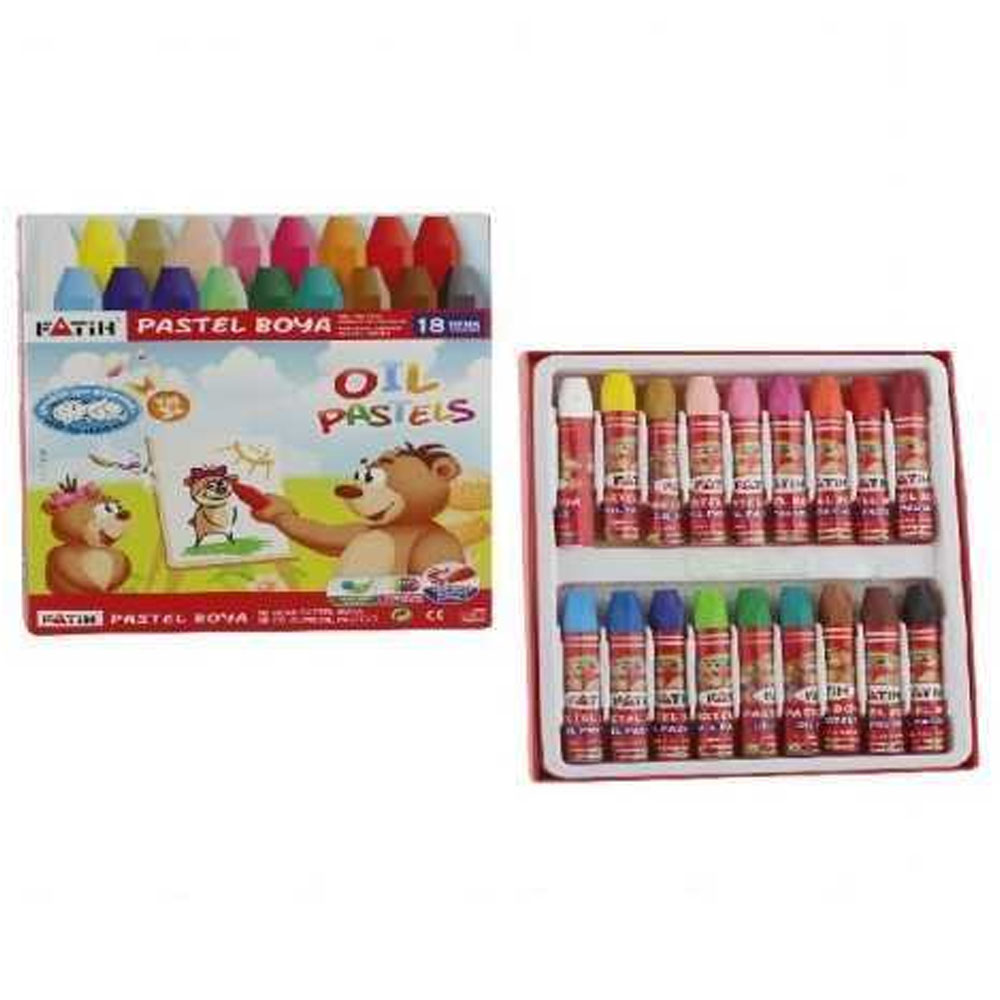 FATIH-FA50330PB18RKS 18 RENK KARTON KUTULU PASTEL BOYA KING SIZE