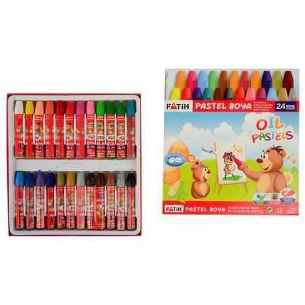 FATIH-FA50340PB24RKS 24 RENK KARTON KUTULU PASTEL BOYA KING SIZE