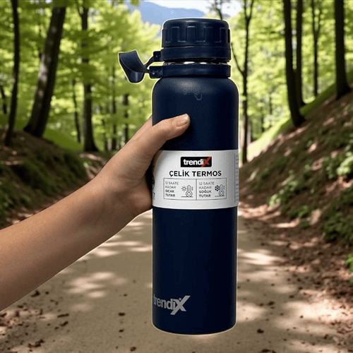 TRENDIX ÇELİK İÇLİ TERMOS 850 ML MAVİ SKM UMUR - 51013638